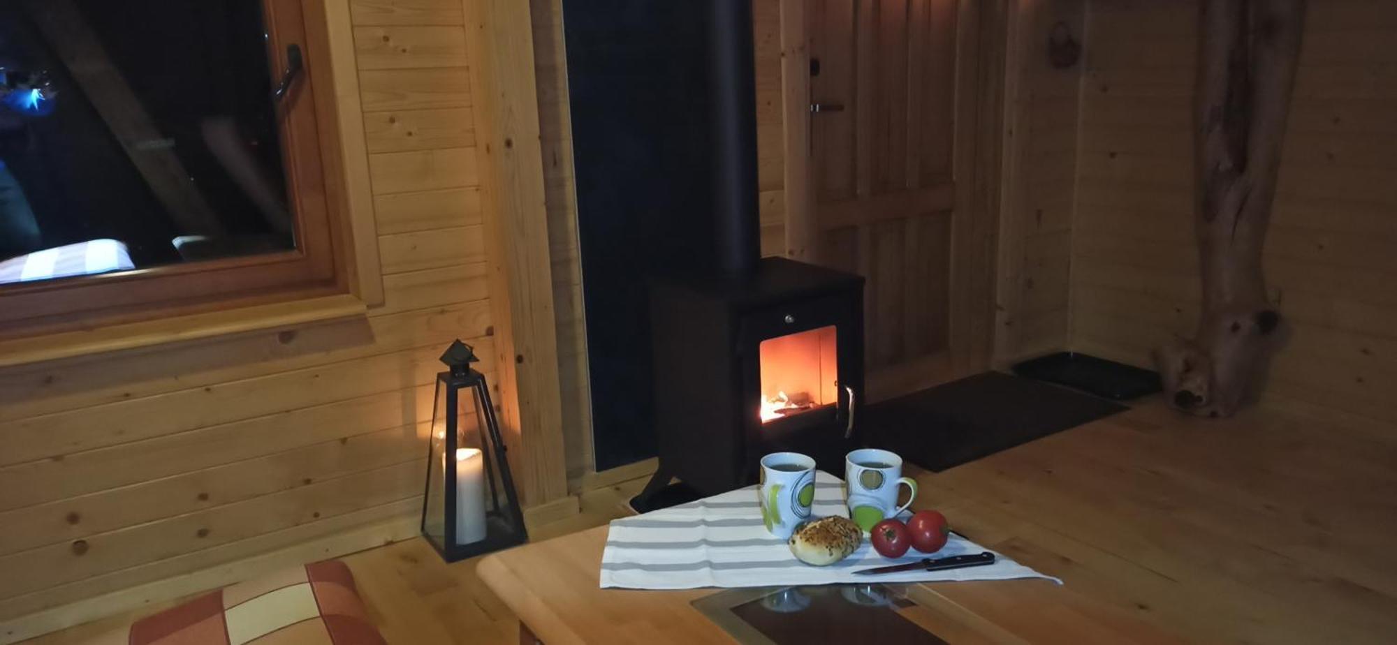 Survivalowa Chata W Lesie Bukowsko Kültér fotó